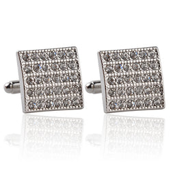 Fashion Diamond Cufflinks Square Men s French Cufflinks