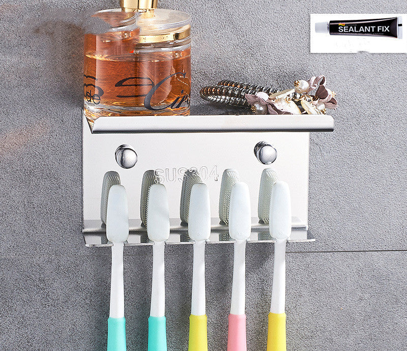 Bathroom 304 Stainless Steel Toothbrush Holder