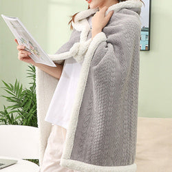 Double-layer Thickened Student Office Air Conditioning Room Nap Blanket Cover Leg Small Blanket