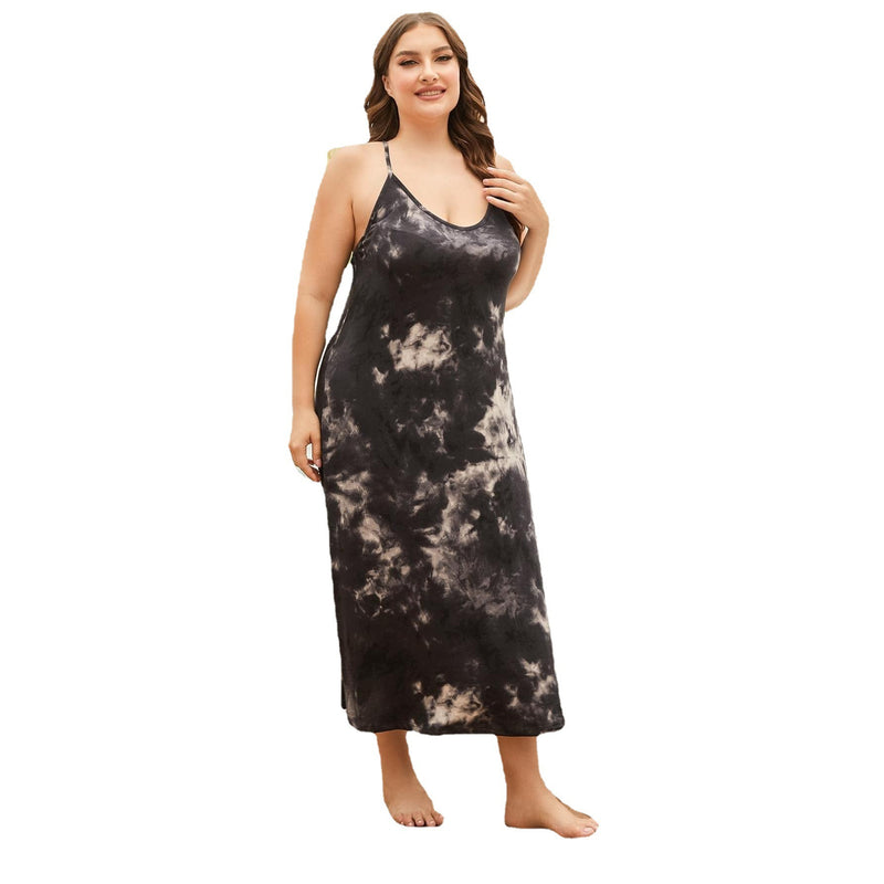 Plus Size Nightdress Long Sling Night Dress