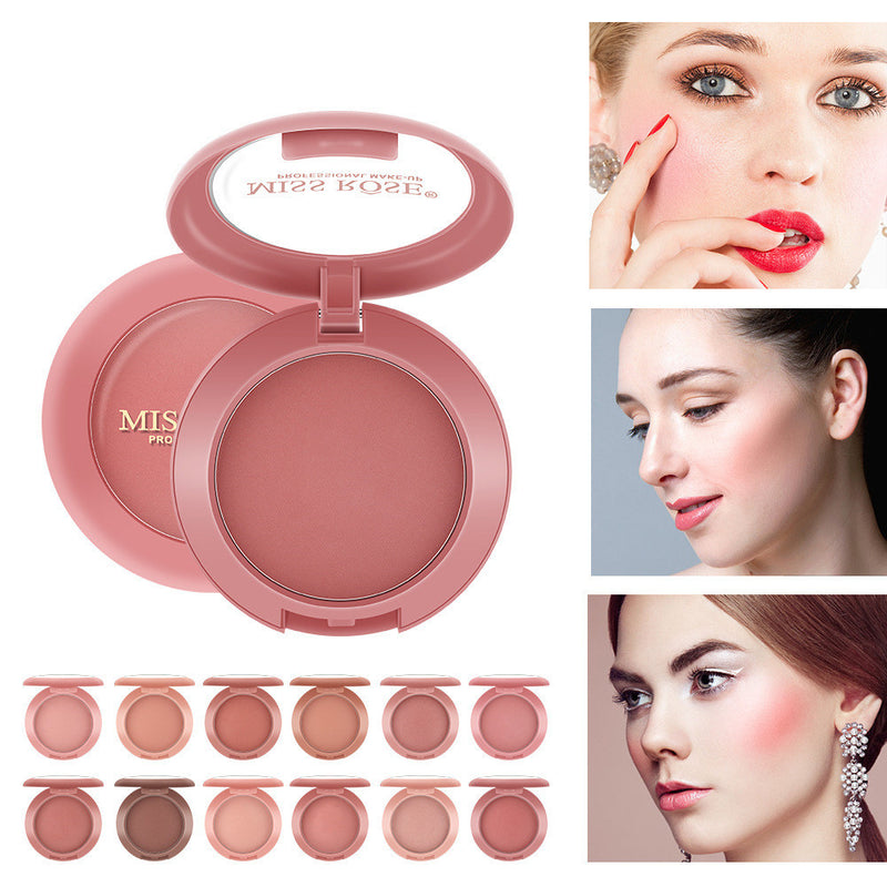 12 color blushes rosy matte cheeks