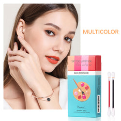 20 Pcs Set Cotton Swab Lipsticks For Outdoor Portable Lipsticks Cosmetics Waterproof Case Lasting Long Cigarette Liquid Lipstick