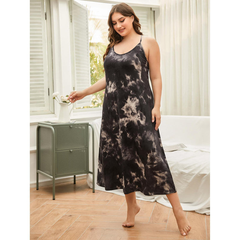 Plus Size Nightdress Long Sling Night Dress