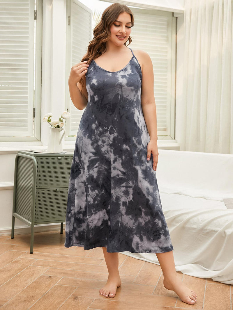 Plus Size Nightdress Long Sling Night Dress