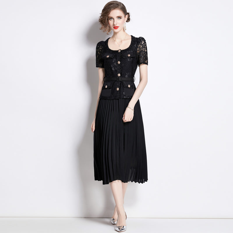 Lace Embroidery Dress Women