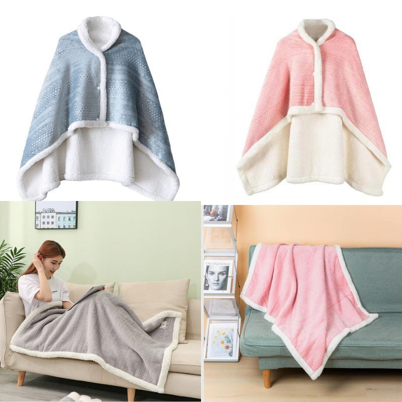 Double-layer Thickened Student Office Air Conditioning Room Nap Blanket Cover Leg Small Blanket